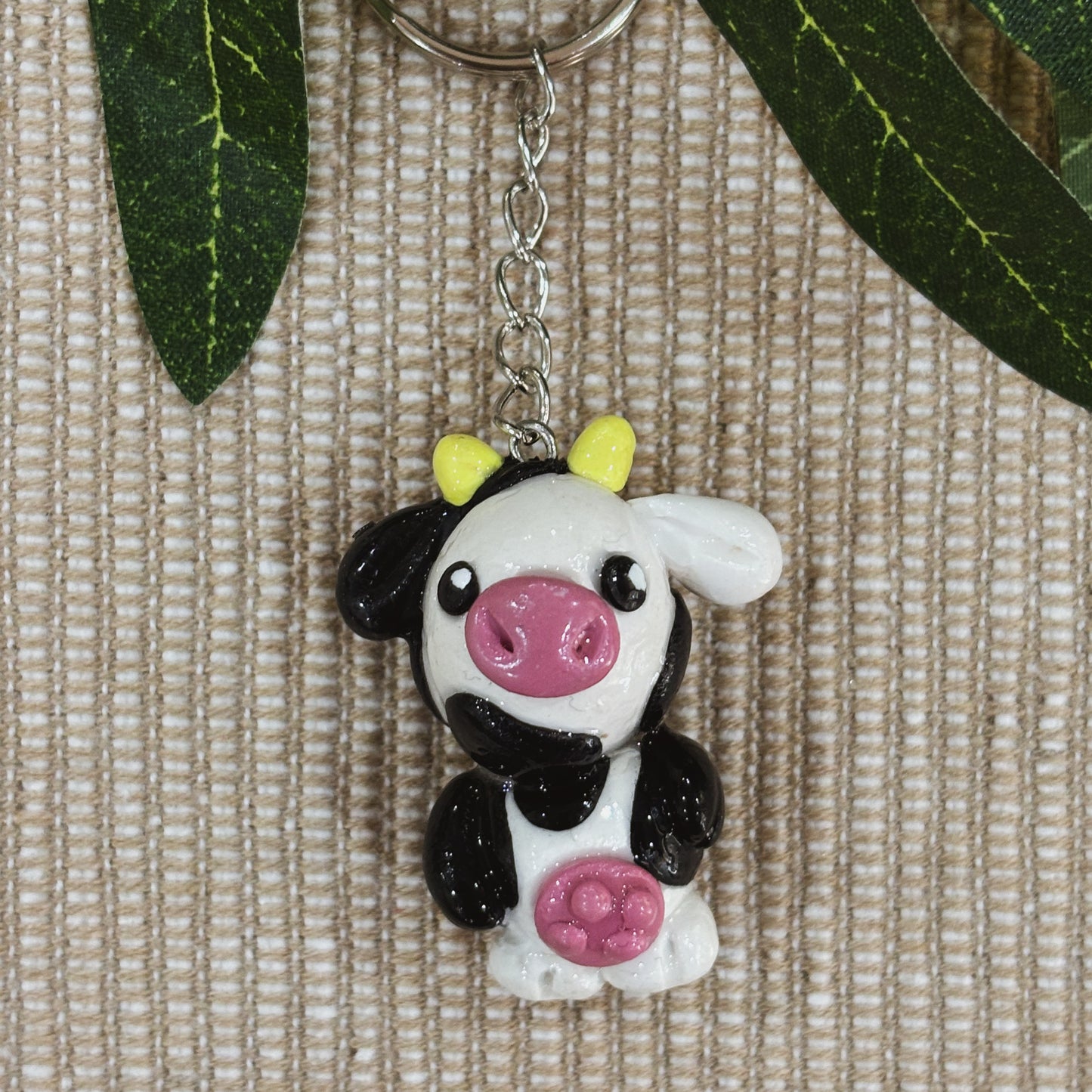 Cow Keyring