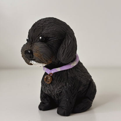 Black Poodle Figurine